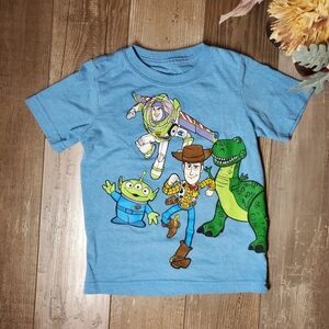 Disney Pixar Toy Story Size 3T Toddler Boy Graphic Crewneck T-Shirt Blue NWOT